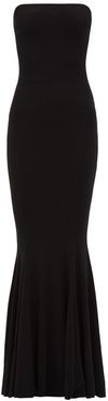 Strapless Technical-jersey Fishtail Dress - Womens - Black