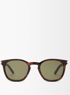Square Tortoiseshell-acetate Sunglasses - Womens - Brown