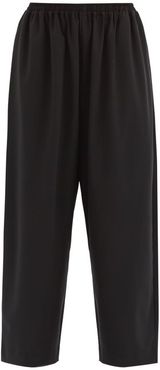 Wool-blend Japanese Trousers - Womens - Black