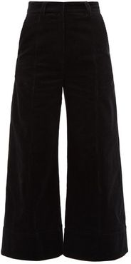 Ivy Cotton-blend Corduroy Trousers - Womens - Black