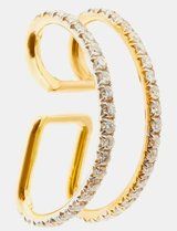 Jamie 18kt Gold & Diamond Pavé Ear Cuff - Womens - Diamond