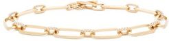 Diamond & 18kt Gold Link Bracelet - Womens - Gold