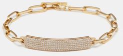 Od Id Diamond & 18kt Gold Nameplate Bracelet - Womens - Gold