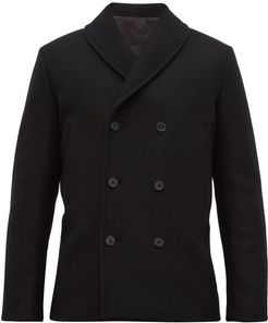 Andrew Double-breasted Wool-blend Jacket - Mens - Black