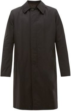 Thomas Cotton-blend Overcoat - Mens - Black
