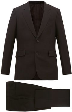 Nolan Single-breasted Wool-blend Suit - Mens - Black