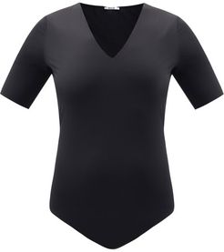 Vermont Short-sleeved Jersey Bodysuit - Womens - Black