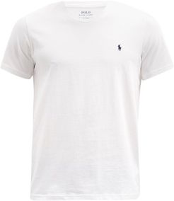 Logo-embroidered Cotton Pyjama T-shirt - Mens - White