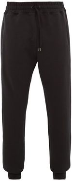 Drawstring-waist Cotton-jersey Track Pants - Mens - Black