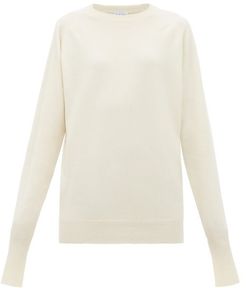 Raglan-sleeve Boyfriend Cashmere Sweater - Womens - Ivory