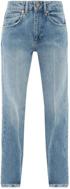 Push Straight-leg Jeans - Womens - Light Blue