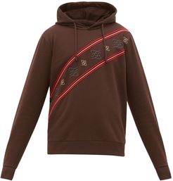 Karligraphy Striped Cotton-jersey Sweatshirt - Mens - Brown