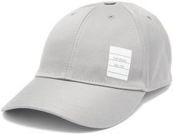 Label-appliquéd Cotton-twill Cap - Mens - Grey