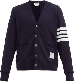 4-bar Sleeve-stripe Cotton Cardigan - Mens - Navy