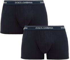 Pack Of Two Logo Cotton-blend Jersey Boxer Briefs - Mens - Navy