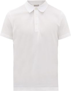 Logo-placket Cotton-piqué Polo Shirt - Mens - White