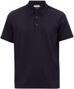 Logo-placket Cotton-piqué Polo Shirt - Mens - Navy