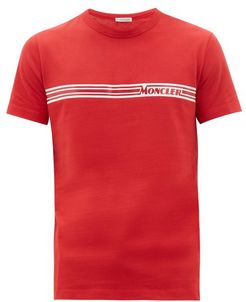 Logo-print Cotton T-shirt - Mens - Red