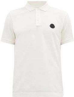 Logo-appliqué Cotton-piqué Polo Shirt - Mens - White