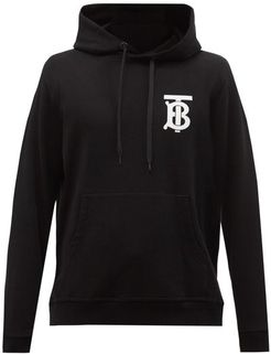 Landon Tb-logo Cotton Hooded Sweatshirt - Mens - Black