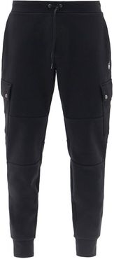 Fleece-backed Jersey Cargo Track Pants - Mens - Black