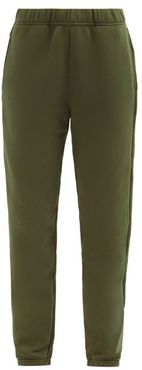 Brushed-back Cotton Track Pants - Womens - Khaki