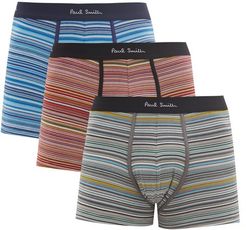 Pack Of Three Striped Stretch-cotton Boxer Briefs - Mens - Multi