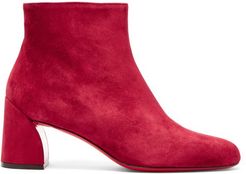 Turela 55 Suede Ankle Boots - Womens - Burgundy