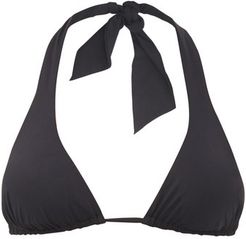 Halterneck Bikini Top - Womens - Black