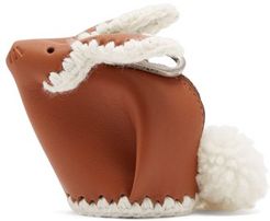 Bunny Coin-purse Leather Key Ring - Womens - Tan