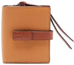 Anagram-debossed Grained-leather Wallet - Womens - Tan Multi