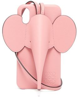 Elephant Iphone® X & Xs Leather Phone Case - Womens - Pink