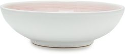 Brushed Ceramic Serving Bowl - Light Pink