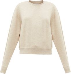 Dropped-sleeve Cashmere-blend Sweater - Womens - Beige