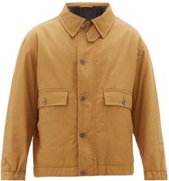 Chest-pocket Cotton-blend Jacket - Mens - Brown