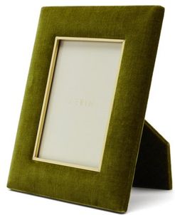 Valentina Large Velvet Photo Frame - Dark Green