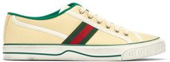 Tennis 1977 Cotton-canvas Trainers - Mens - Yellow Multi