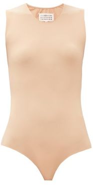 Sleeveless Jersey Bodysuit - Womens - Nude