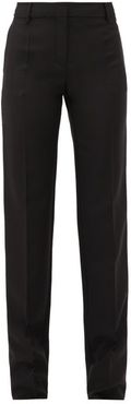 Tailored Wool-blend Trousers - Womens - Black