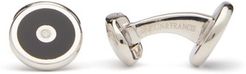 Round Onyx & Sterling-silver Cufflinks - Mens - Black