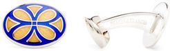 Enamel & Sterling-silver Cufflinks - Mens - Blue