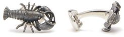 Lobster Sterling-silver Cufflinks - Mens - Silver