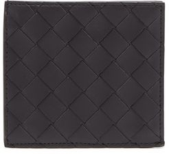 Intrecciato Leather Zip-around Wallet - Mens - Black