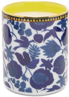 Wildbird Gilded-edge Scented Candle - White Print