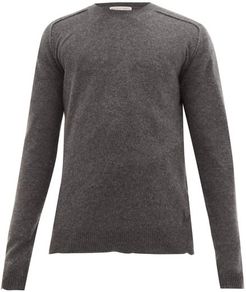 Bv-logo Cashmere Sweater - Mens - Grey