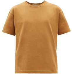 Logo-embroidered Cotton T-shirt - Mens - Beige