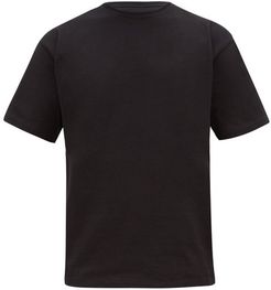 Logo-embroidered Cotton-jersey T-shirt - Mens - Black