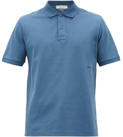 Logo-embroidered Cotton-piqué Polo Shirt - Mens - Blue