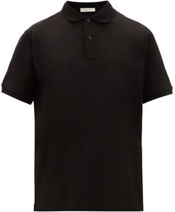 Cotton-piqué Polo Shirt - Mens - Black