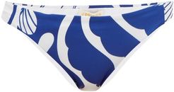 Floral-print Low-cut Bikini Briefs - Womens - White Print